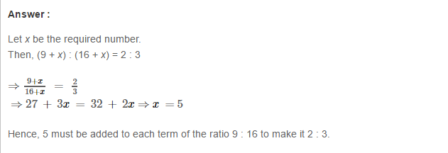 Ratio and Proportion RS Aggarwal Class 7 Maths Solutions Exercise 8A 13.1