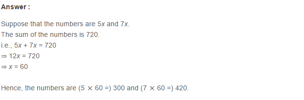 Ratio and Proportion RS Aggarwal Class 7 Maths Solutions Exercise 8A 26.1