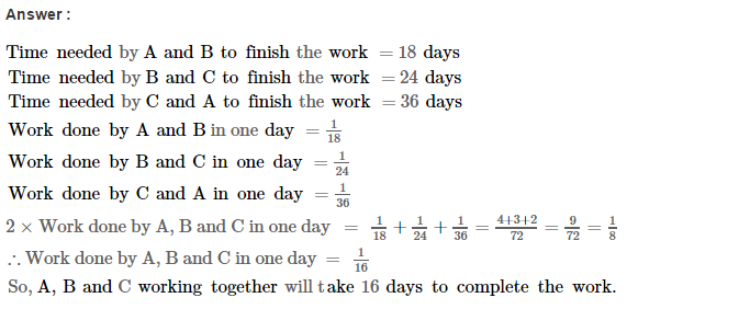 Time and Work RS Aggarwal Class 8 Maths Solutions Ex 13A 13.1