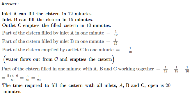 Time and Work RS Aggarwal Class 8 Maths Solutions Ex 13A 18.1