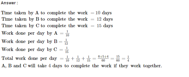 Time and Work RS Aggarwal Class 8 Maths Solutions Ex 13A 6.1