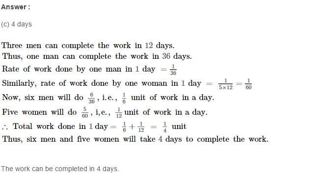 Time and Work RS Aggarwal Class 8 Maths Solutions Ex 13B 10.1