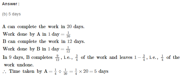 Time and Work RS Aggarwal Class 8 Maths Solutions Ex 13B 13.1