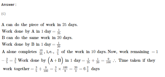 Time and Work RS Aggarwal Class 8 Maths Solutions Ex 13B 14.1