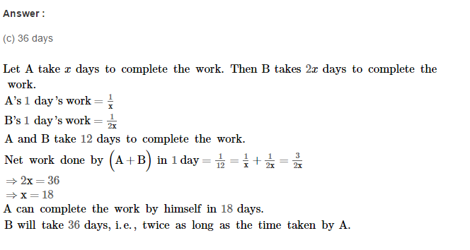 Time and Work RS Aggarwal Class 8 Maths Solutions Ex 13B 6.1