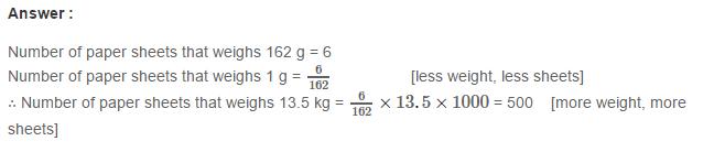 Unitary Method RS Aggarwal Class 7 Maths Solutions Exercise 9A 9.1