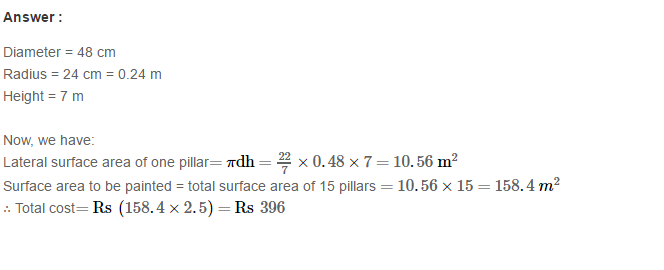 Volume and Surface Area of Solids RS Aggarwal Class 8 Solutions Ex 20B 13.1