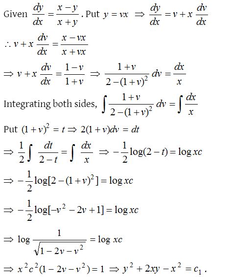 Homogeneous Differential Equations 25