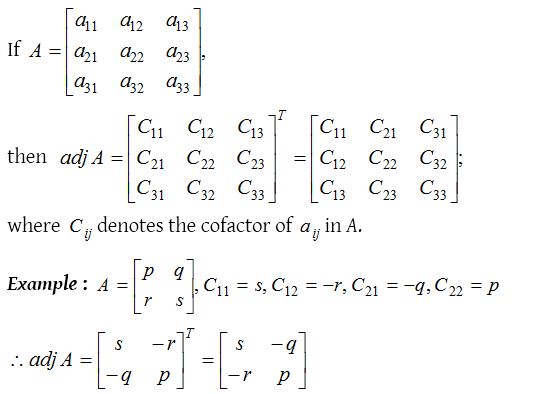 Inverse of a Matrix using Minors, Cofactors and Adjugate 3