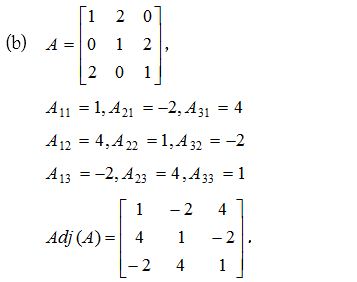 Inverse of a Matrix using Minors, Cofactors and Adjugate 5