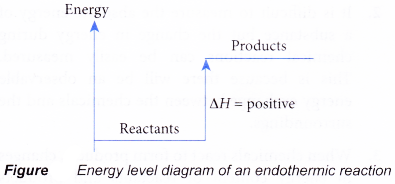 How does the energy level diagram show this reaction is exothermic 2