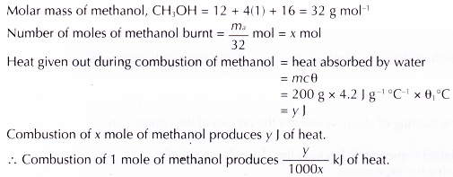 What is the heat of combustion 8