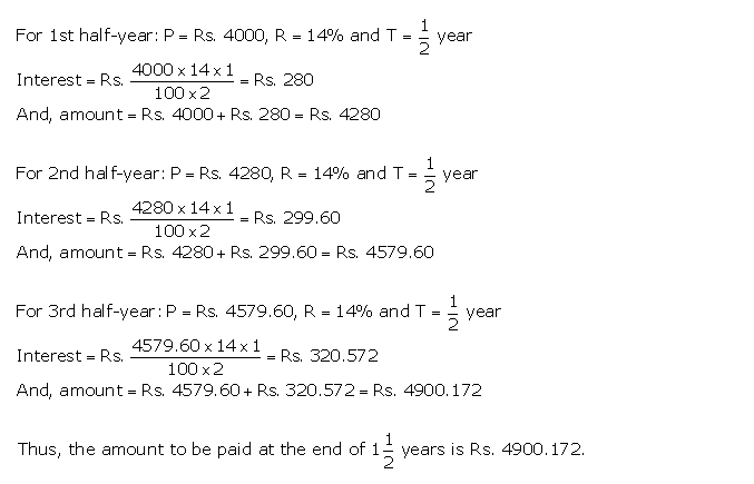 Frank ICSE Solutions for Class 9 Maths Compound Interest Ex 3.1 14