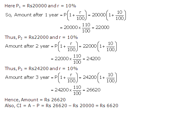 Frank ICSE Solutions for Class 9 Maths Compound Interest Ex 3.1 7