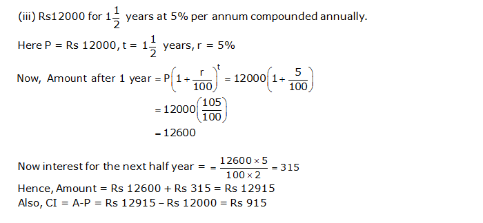 Frank ICSE Solutions for Class 9 Maths Compound Interest Ex 3.2 2