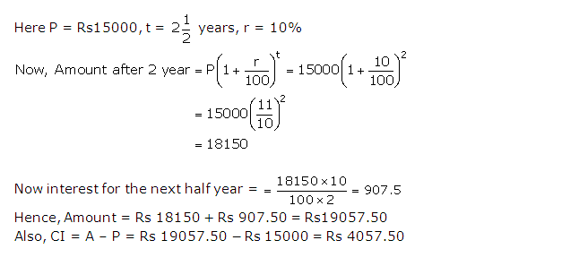 Frank ICSE Solutions for Class 9 Maths Compound Interest Ex 3.2 4