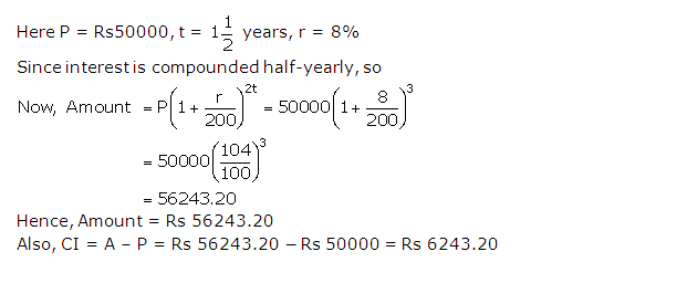 Frank ICSE Solutions for Class 9 Maths Compound Interest Ex 3.2 6