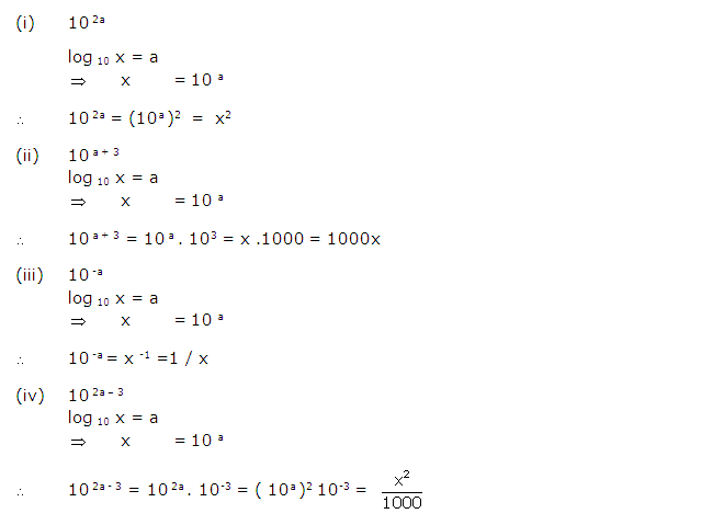 Frank ICSE Solutions for Class 9 Maths Logarithms Ex 10.1 12