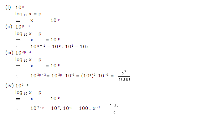 Frank ICSE Solutions for Class 9 Maths Logarithms Ex 10.1 14