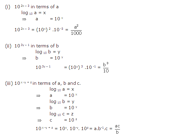 Frank ICSE Solutions for Class 9 Maths Logarithms Ex 10.1 16