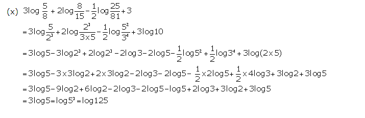 Frank ICSE Solutions for Class 9 Maths Logarithms Ex 10.2 10