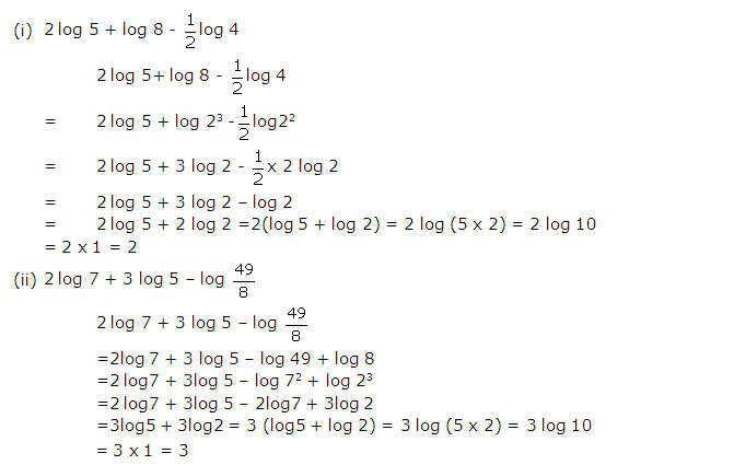 Frank ICSE Solutions for Class 9 Maths Logarithms Ex 10.2 11