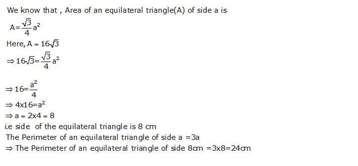 Frank ICSE Solutions for Class 9 Maths Perimeter and Area Ex 24.1 1
