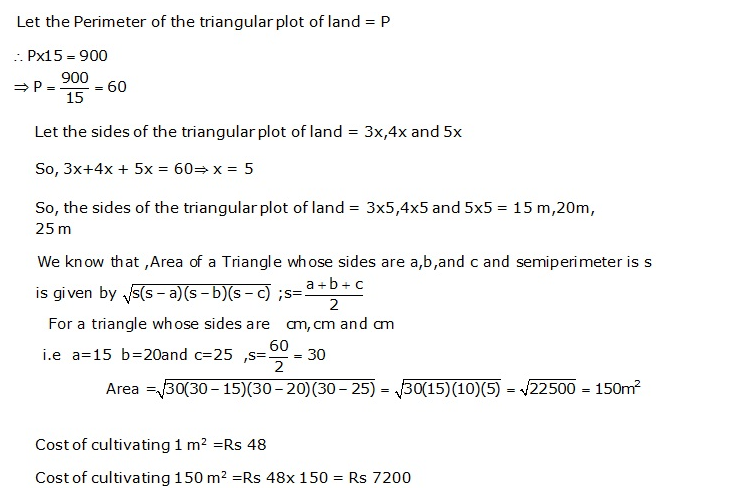 Frank ICSE Solutions for Class 9 Maths Perimeter and Area Ex 24.1 10