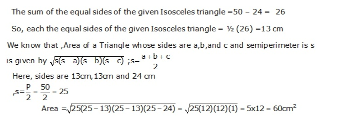 Frank ICSE Solutions for Class 9 Maths Perimeter and Area Ex 24.1 7