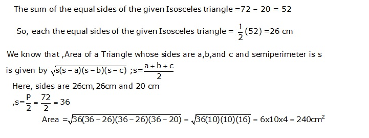 Frank ICSE Solutions for Class 9 Maths Perimeter and Area Ex 24.1 8