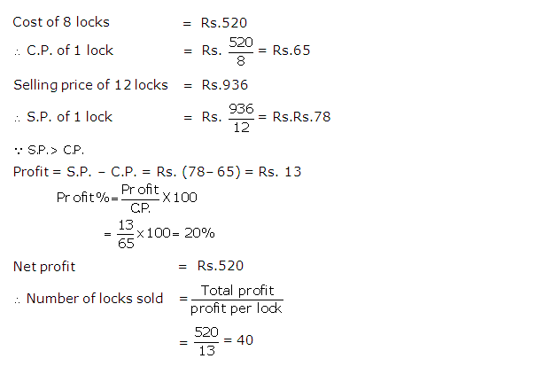 Frank ICSE Solutions for Class 9 Maths Profit, Loss and Discount Ex 2.1 9