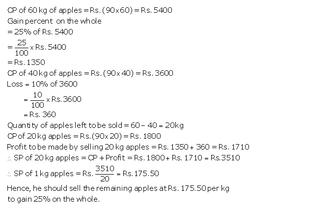 Frank ICSE Solutions for Class 9 Maths Profit, Loss and Discount Ex 2.2 41