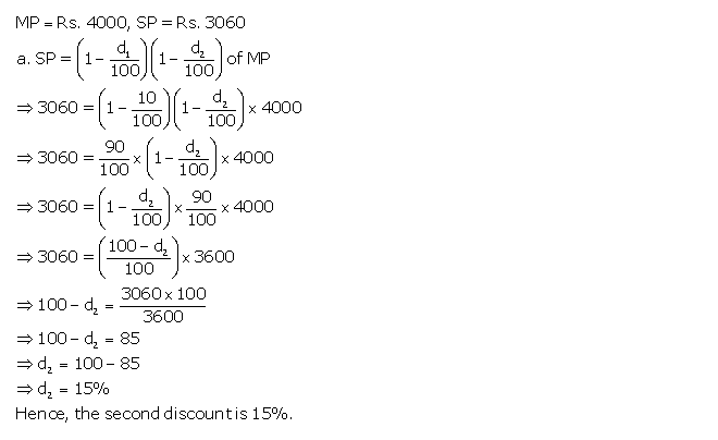 Frank ICSE Solutions for Class 9 Maths Profit, Loss and Discount Ex 2.3 12