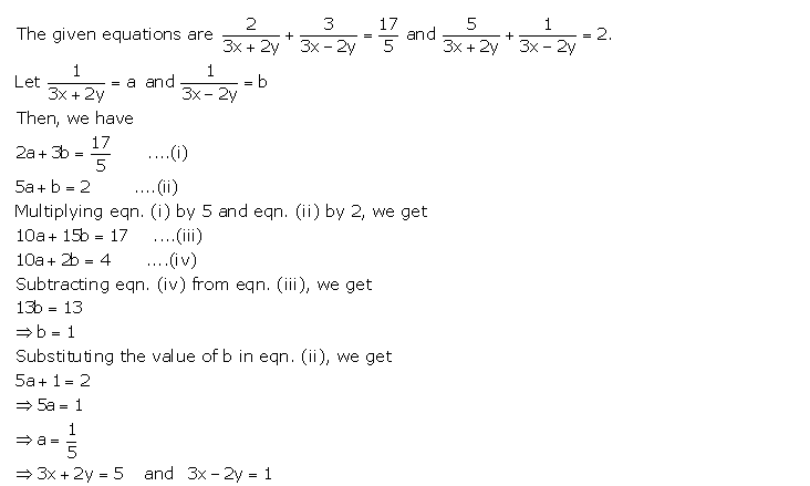 Frank ICSE Solutions for Class 9 Maths Simultaneous Linear Equations Ex 8.1 35