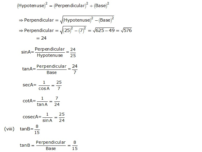 Frank ICSE Solutions for Class 9 Maths Trigonometrical Ratios Ex 26.1 9