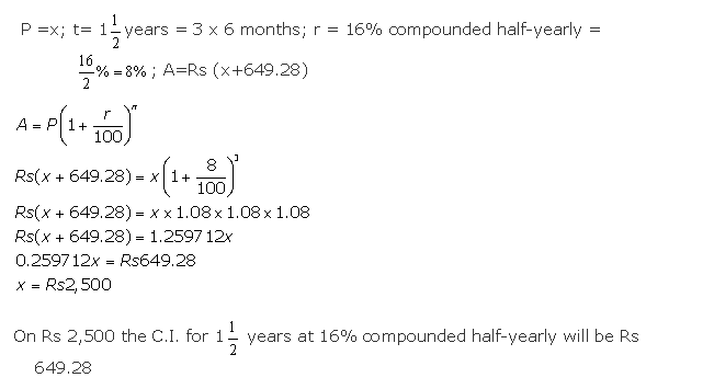 Frank ICSE Solutions for Class 10 Maths Compound Interest Ex 1.6 13