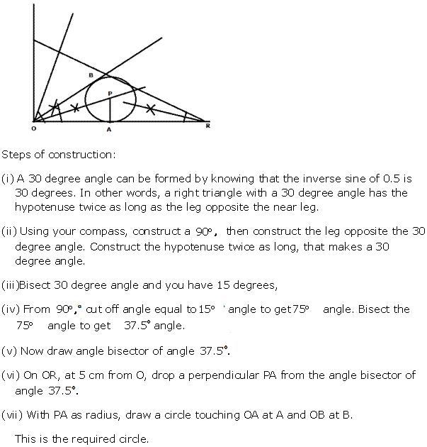 Frank ICSE Solutions for Class 10 Maths Constructions Ex 18.1 19