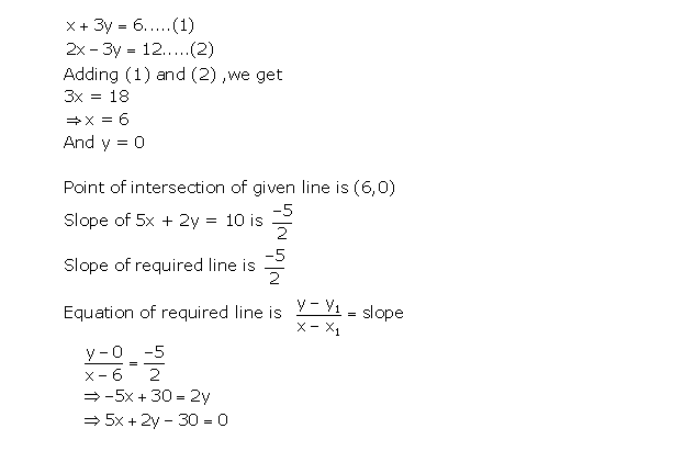 Frank ICSE Solutions for Class 10 Maths Equation of A Straight Line Ex 13.3 10