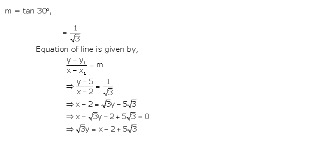 Frank ICSE Solutions for Class 10 Maths Equation of A Straight Line Ex 13.3 3