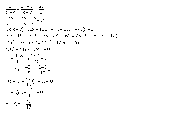 Frank ICSE Solutions for Class 10 Maths Quadratic Equations Ex 6.1 20