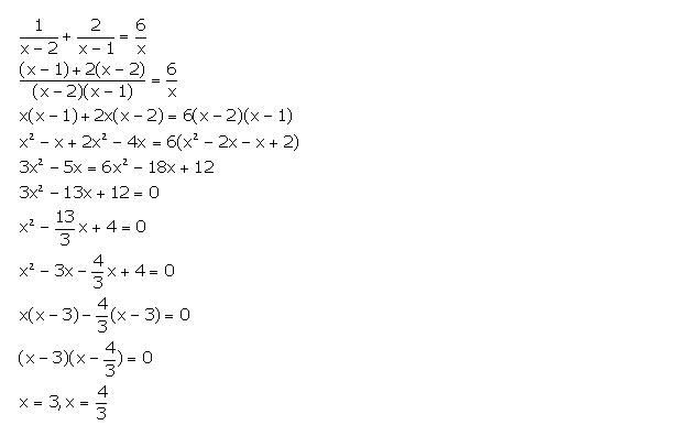 Frank ICSE Solutions for Class 10 Maths Quadratic Equations Ex 6.1 22