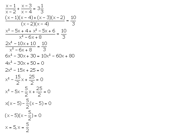 Frank ICSE Solutions for Class 10 Maths Quadratic Equations Ex 6.1 36