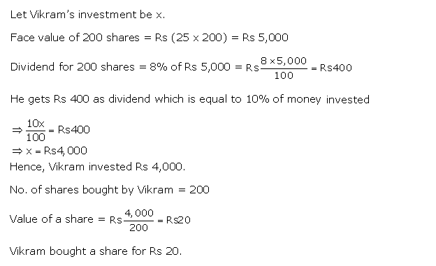 Frank ICSE Solutions for Class 10 Maths Shares and Dividends Ex 4.2 6