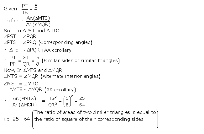 Frank ICSE Solutions for Class 10 Maths Similarity Ex 15.1 16