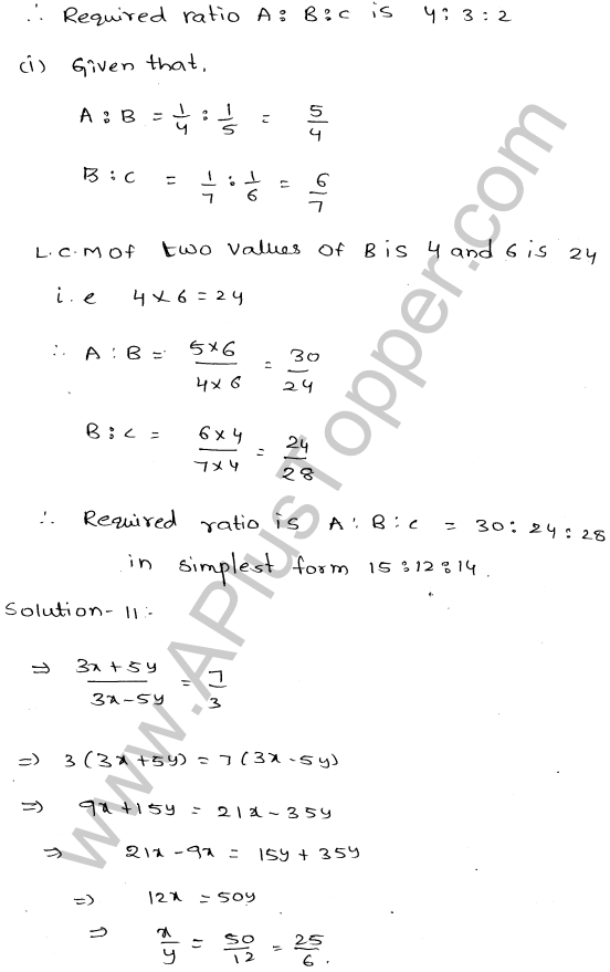 ML-Aggarwal ICSE Solutions for Class 10 Maths Ch 8 Ratios and Proportions Q1.7