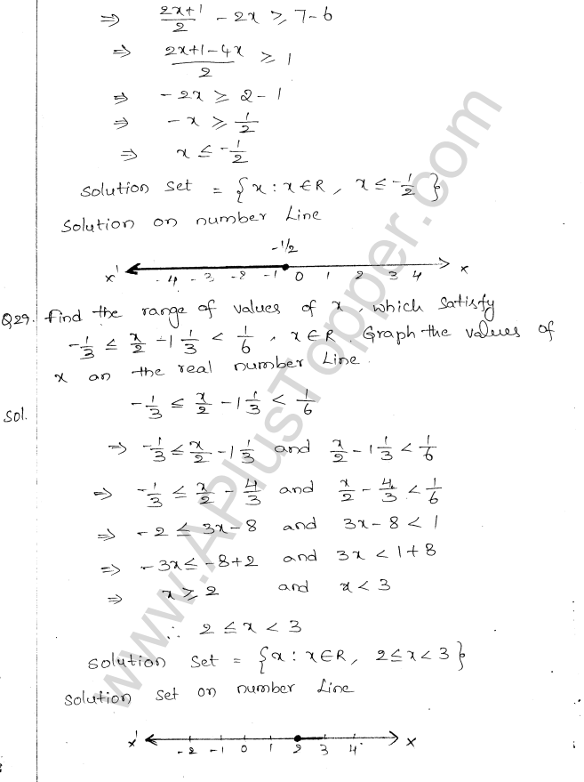 ML Aggarwal ICSE Solutions for Class 10 Maths Chapter 5 Linear Inequations Q1.14