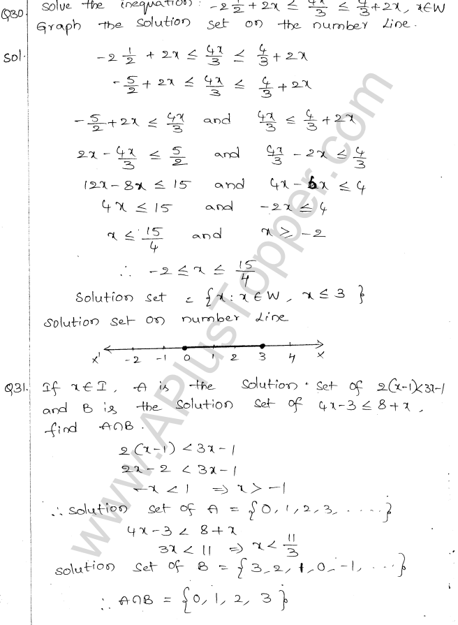 ML Aggarwal ICSE Solutions for Class 10 Maths Chapter 5 Linear Inequations Q1.15
