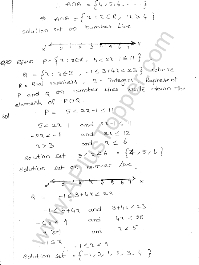 ML Aggarwal ICSE Solutions for Class 10 Maths Chapter 5 Linear Inequations Q1.17