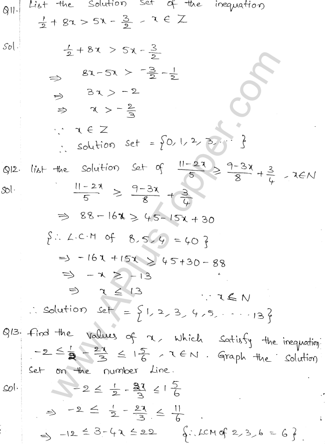 ML Aggarwal ICSE Solutions for Class 10 Maths Chapter 5 Linear Inequations Q1.5