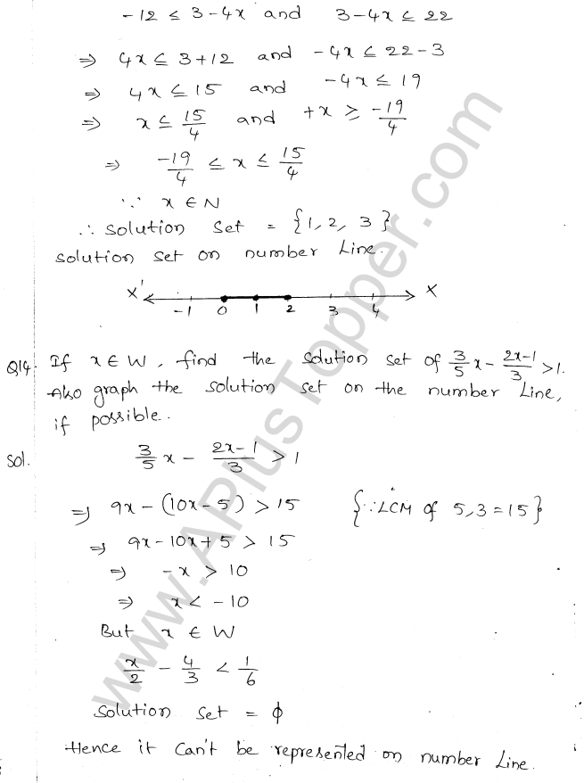 ML Aggarwal ICSE Solutions for Class 10 Maths Chapter 5 Linear Inequations Q1.6